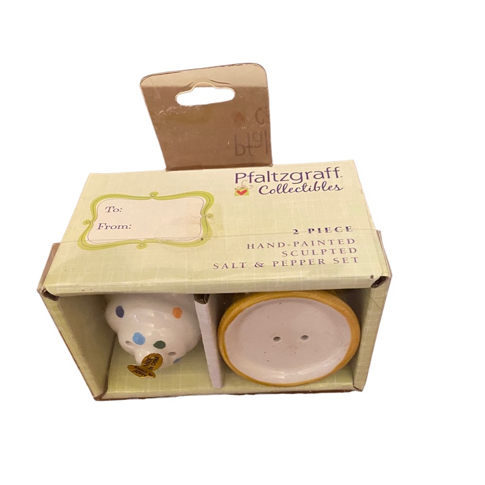 Pfaltzgraff Ice Cream Cone Salt and Pepper Shakers